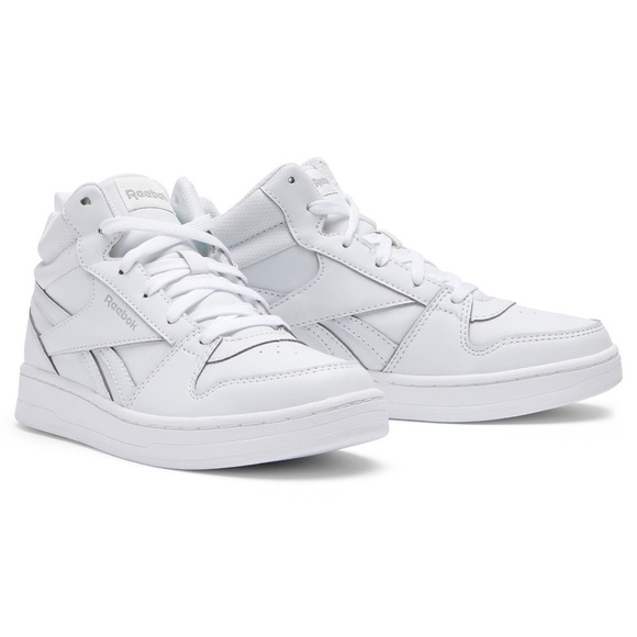 Reebok white  classic high top sneakers size 1 - Picture 1 of 3